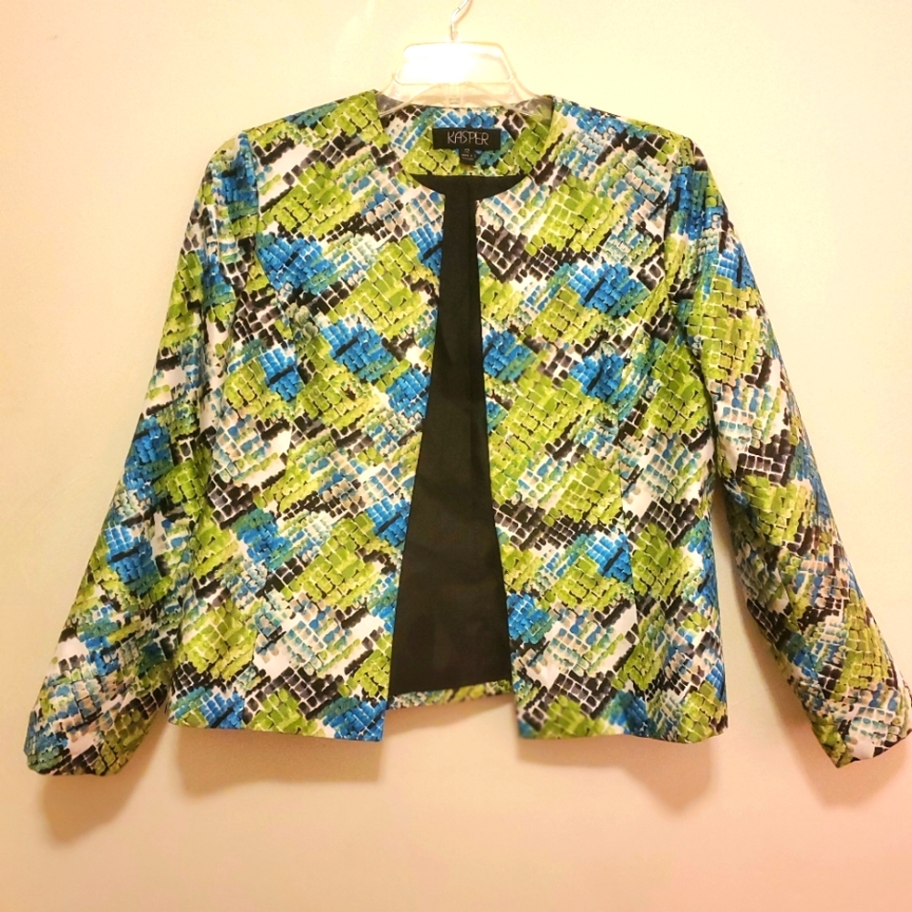 Multicolor Waist Length Jacket